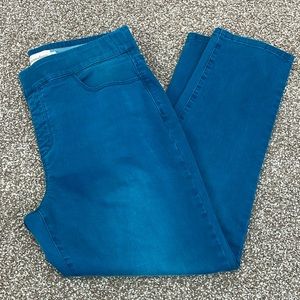 SOFT SURROUNDINGS SIZE LP WOMEN'S TEAL SOLID PULL ON